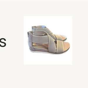 Eileen Fisher Kitts Strappy Sandals In Blush Beige Size 10 NWOT